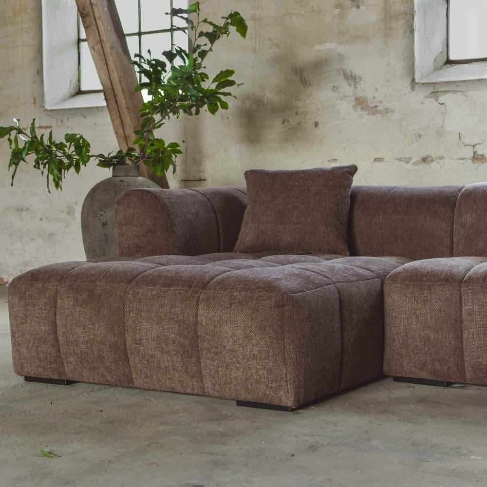 Bora Sofa - Venstrevendt - 240 cm - Brun