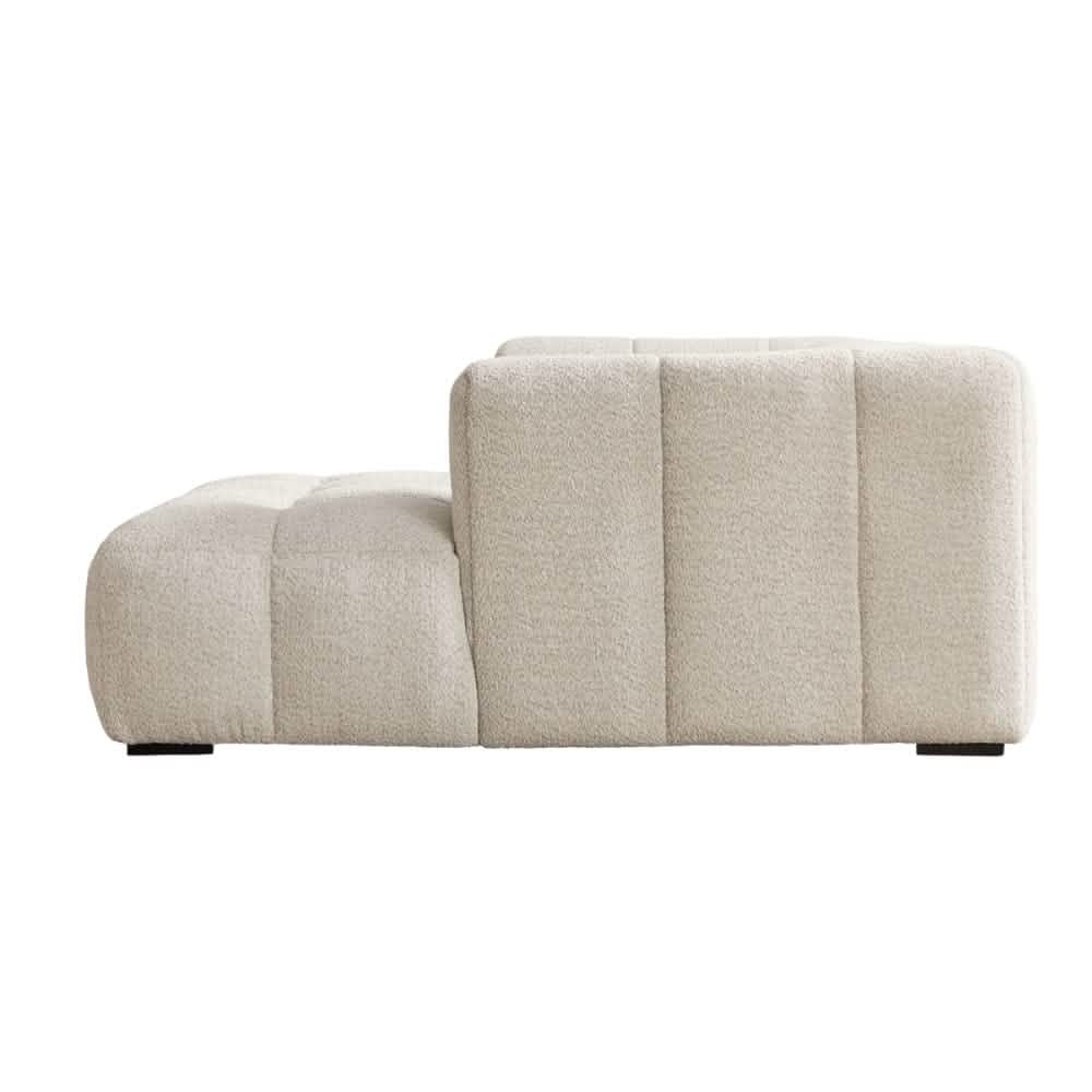 Bora Sofa i Beige Boucle - Højrevendt - 240 cm