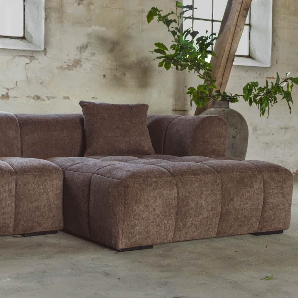 Bora Sofa - Brun - Højrevendt - 240 cm
