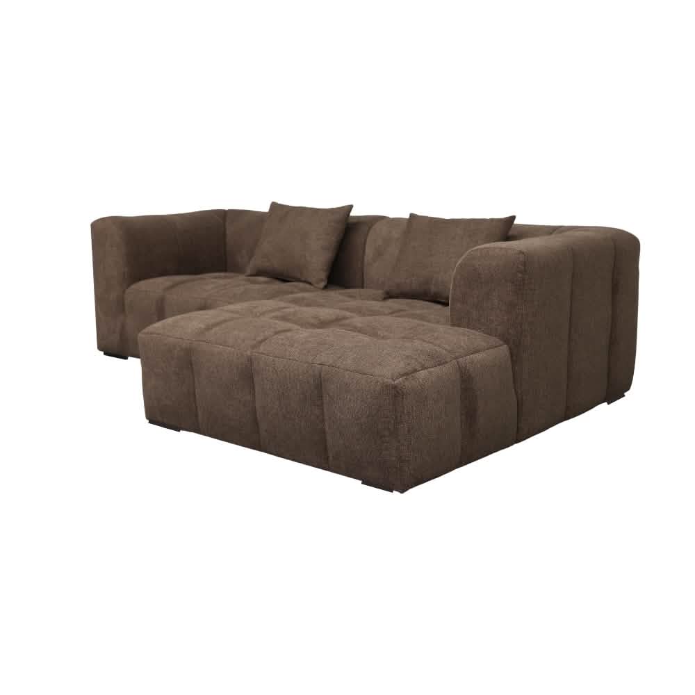 Bora Sofa - Brun - Højrevendt - 240 cm
