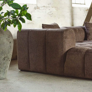 Bora Sofa i Brun XL - Venstrevendt - 300 cm
