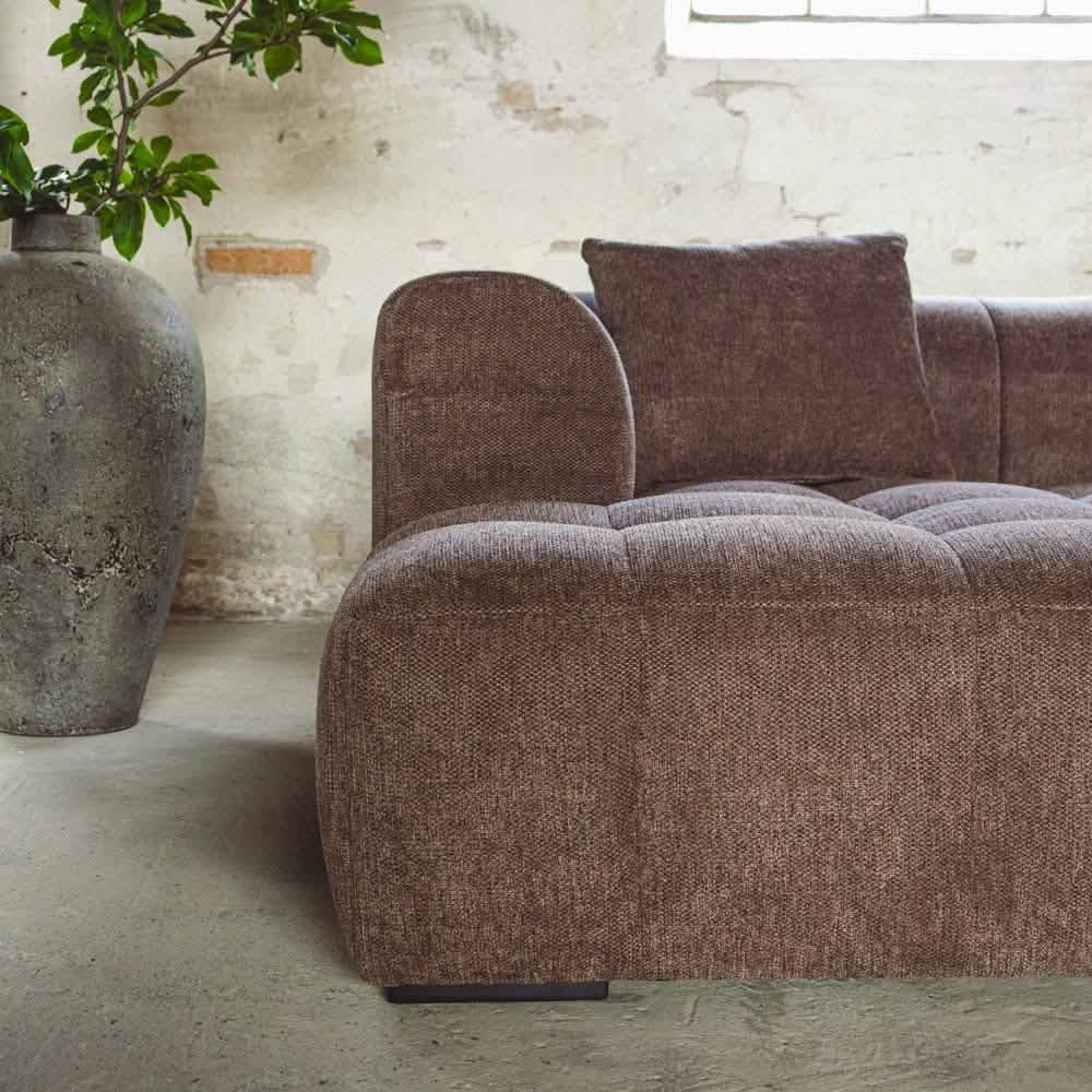 Bora Sofa i Brun XL - Venstrevendt - 300 cm