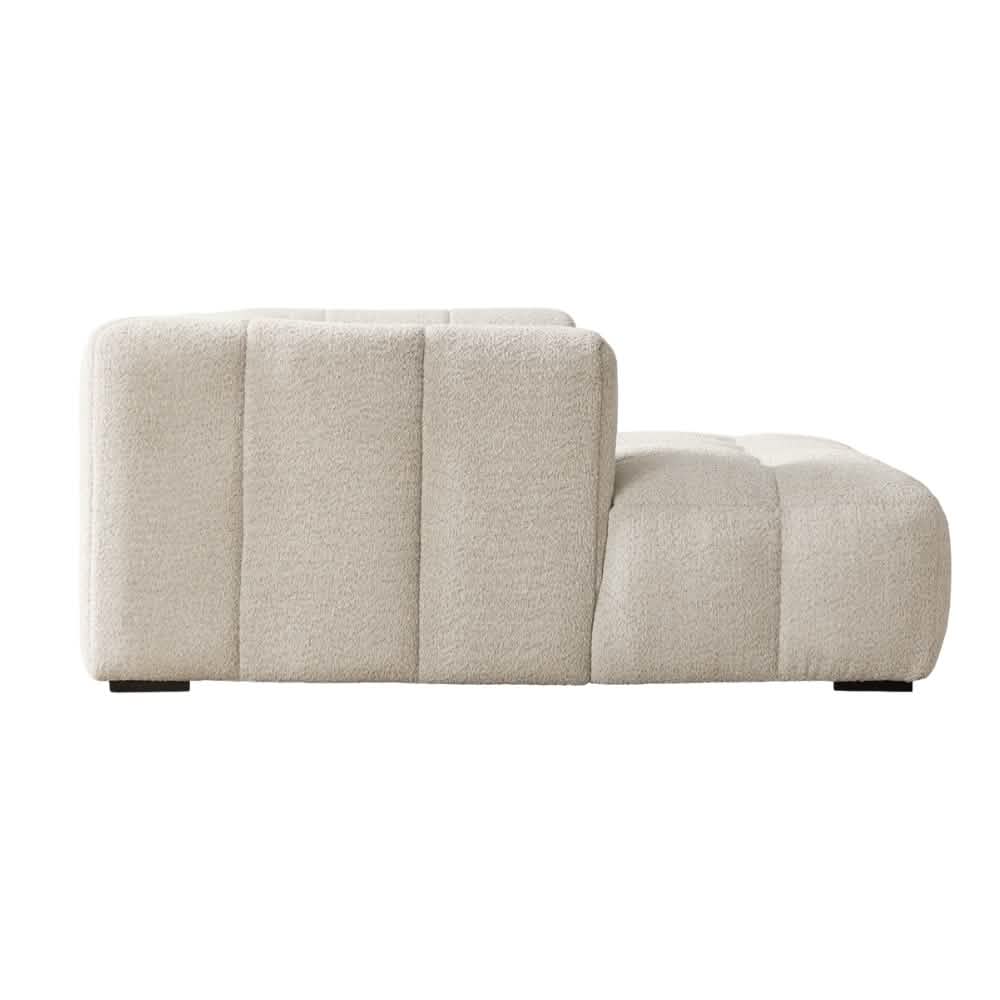 Bora Sofa i Beige Boucle - Venstrevendt - 240 cm