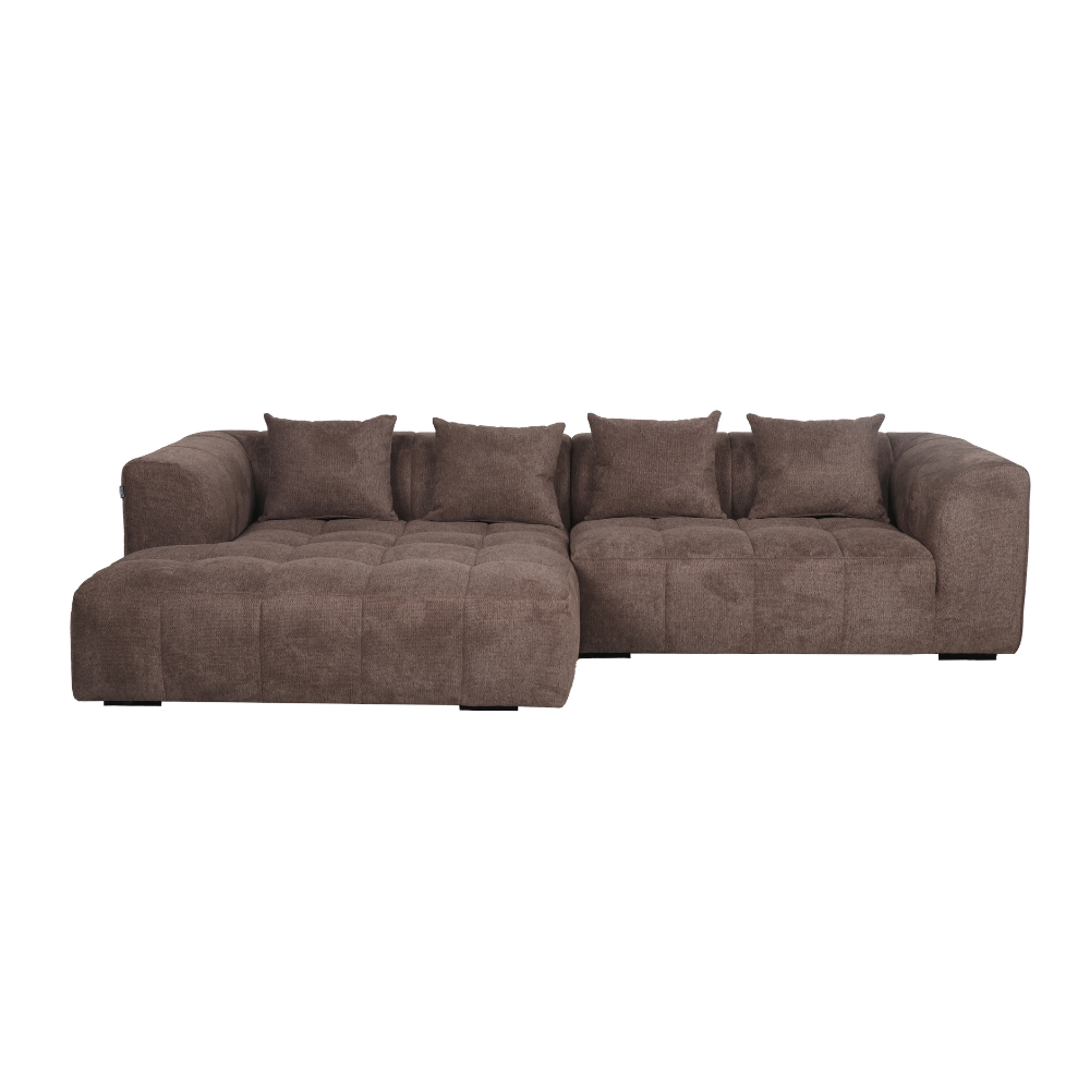 Bora Sofa i Brun XL - Venstrevendt - 300 cm