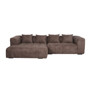 Bora Sofa i Brun XL - Venstrevendt - 300 cm