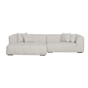 Bora Sofa i Beige Boucle XL - Venstrevendt - 300 cm