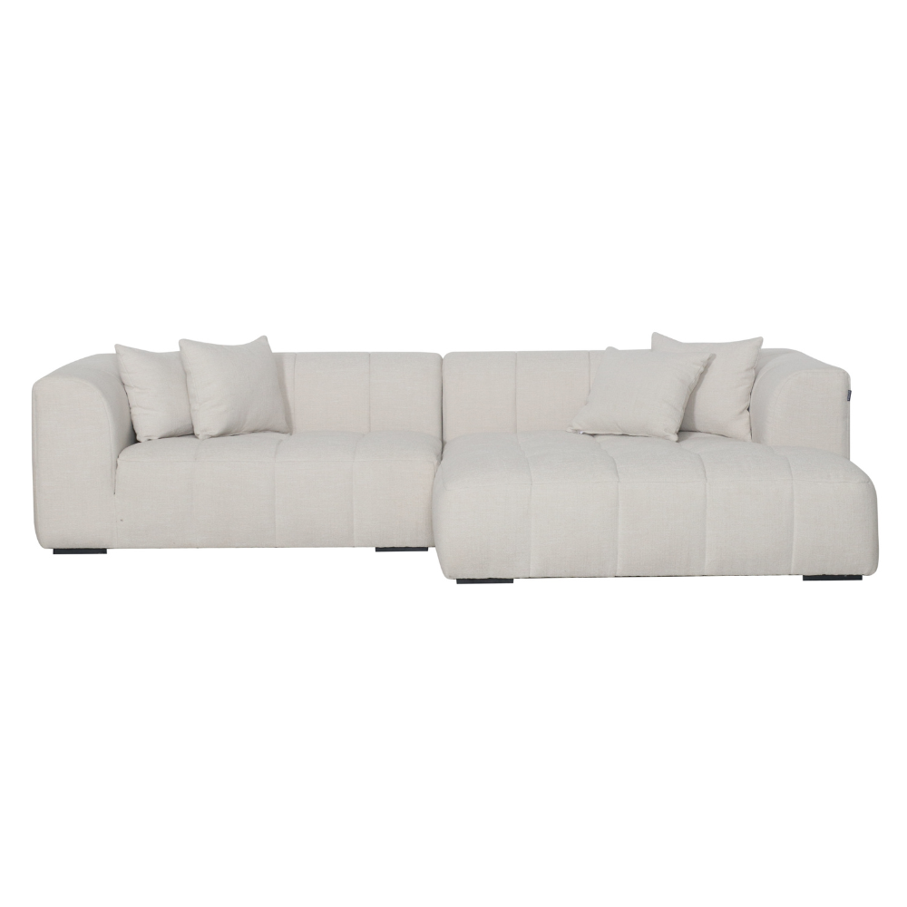 Bora Sofa i Beige Boucle XL - Højrevendt - 300 cm
