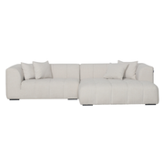 Bora Sofa i Beige Boucle XL - Højrevendt - 300 cm