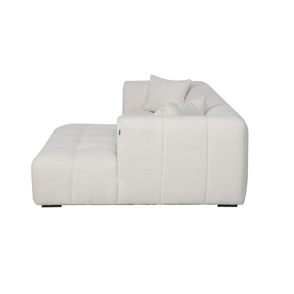 Bora Sofa i Beige Boucle XL - Højrevendt - 300 cm