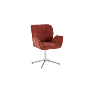 Harvie Spisebordsstol i Bordeaux m. Chrome ben