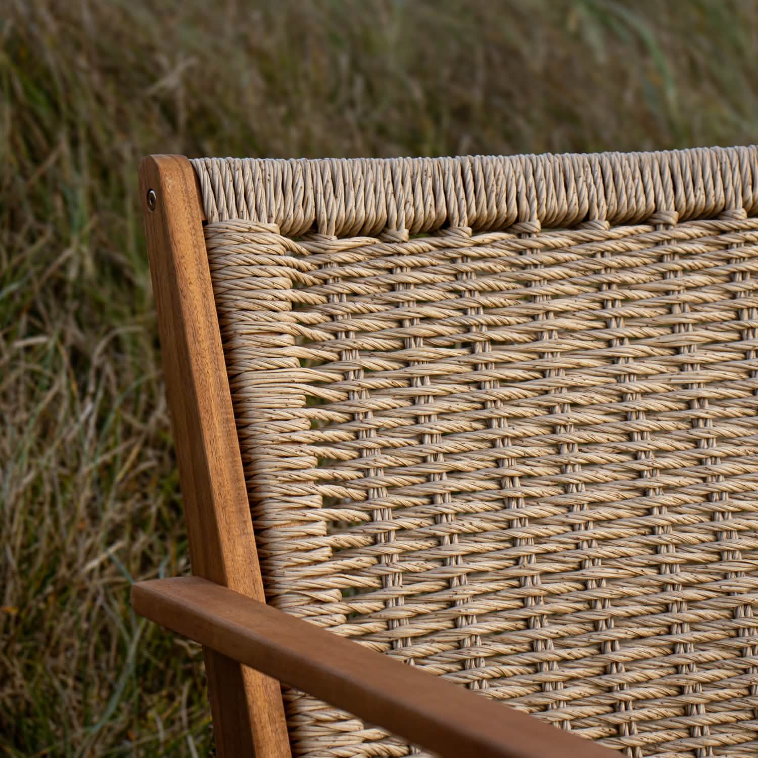 Brydal Loungestole - Akacietræ & Rattan i Lys Natur, 2 stk.
