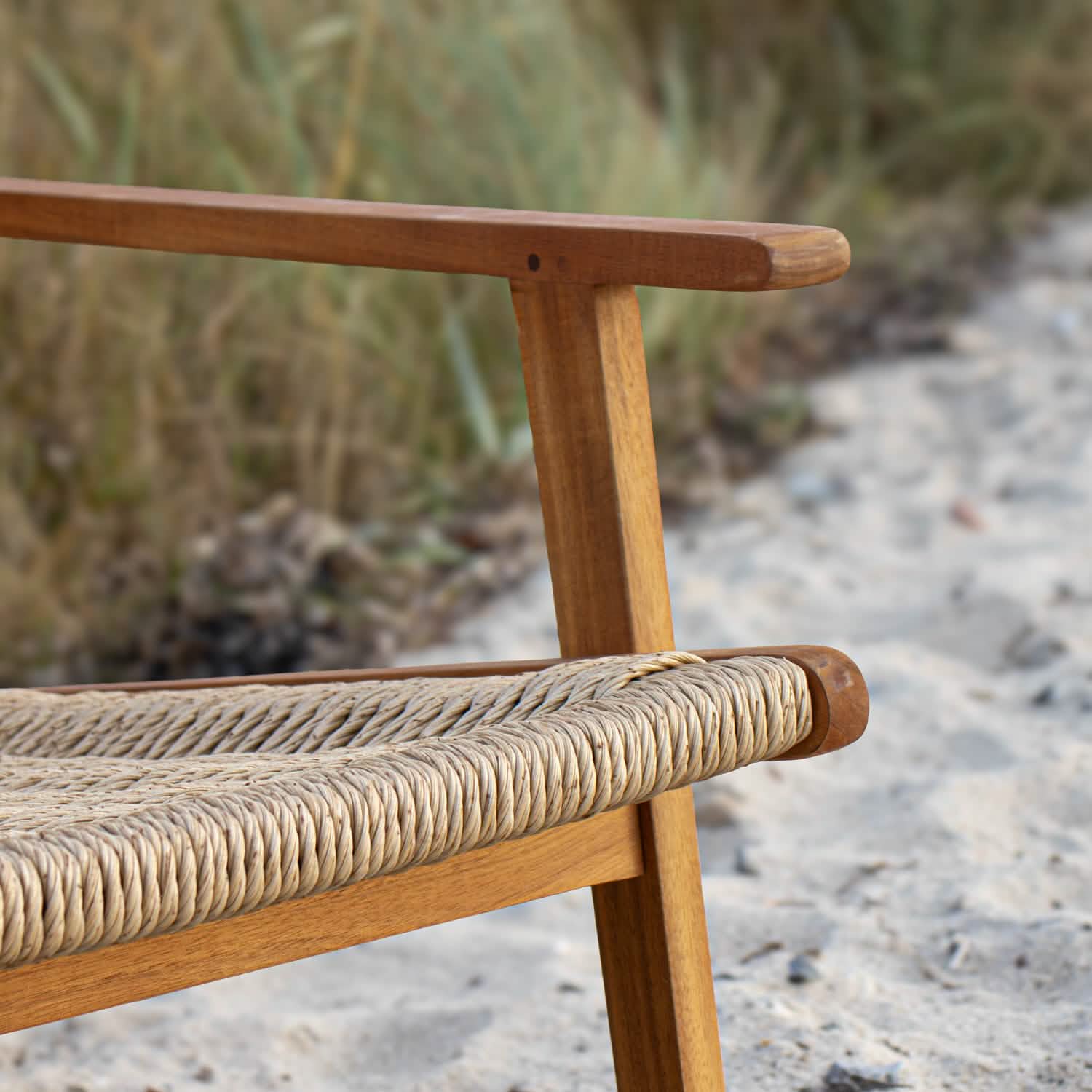Brydal Loungestole - Akacietræ & Rattan i Lys Natur, 2 stk.