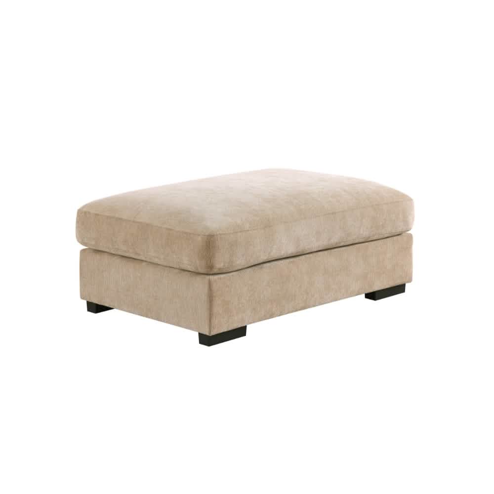 Callie 3-pers sofa 300 cm - inkl. puf - Karamel