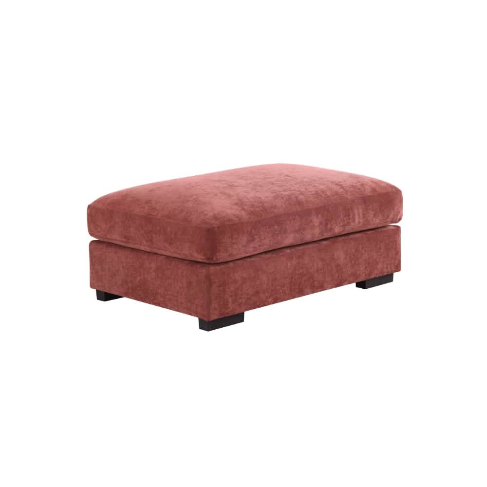 Callie 3-pers sofa 300 cm - inkl. puf - Bordeaux