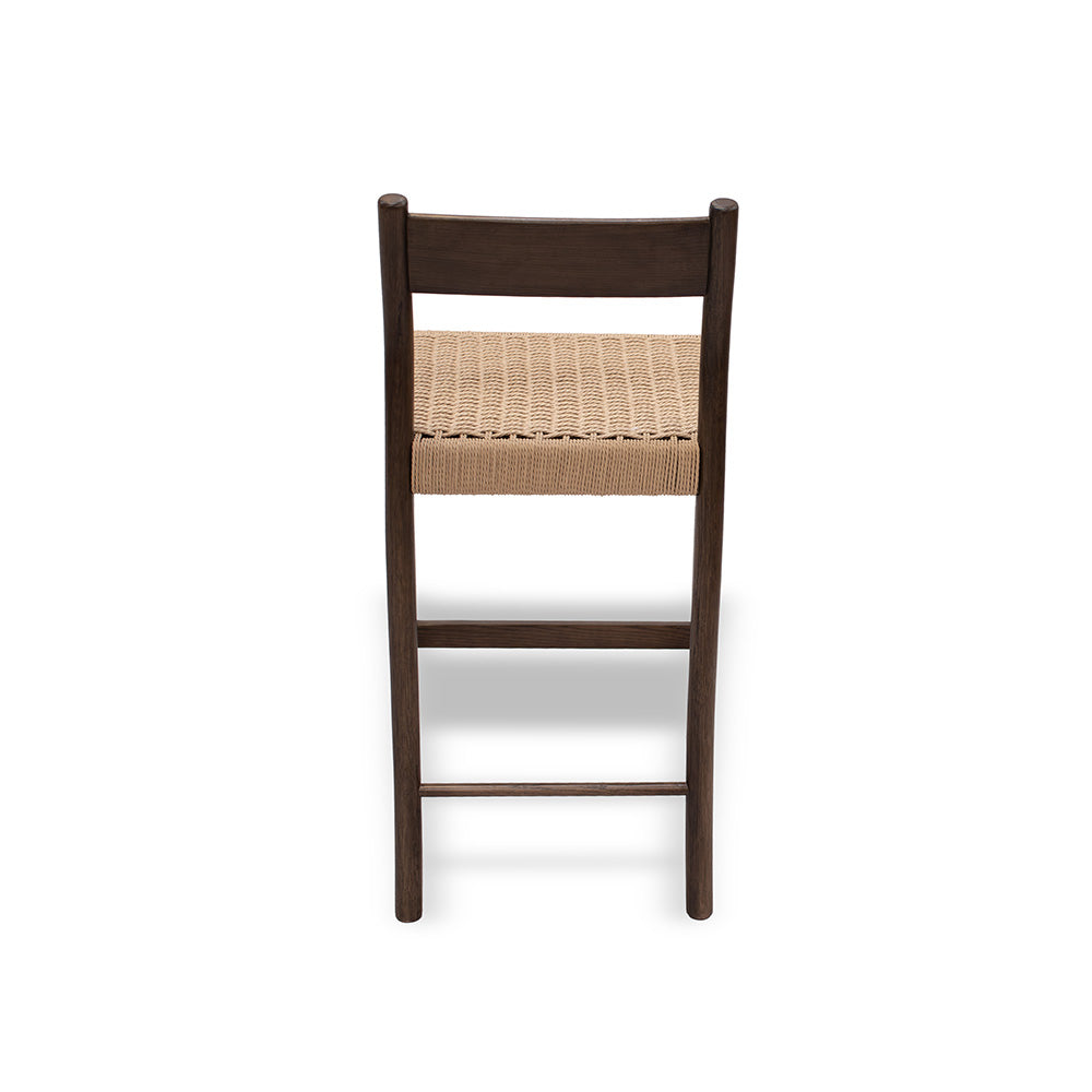 Monaco counter chair smoked oak - w. rope