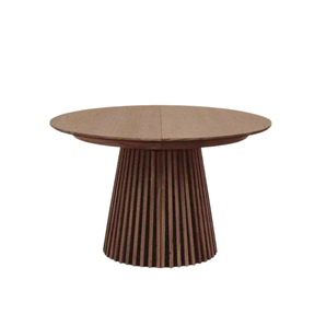 Måne Lamel Spisebord M.Tillægsplader - Smoked Eg Ø140-185-230 cm