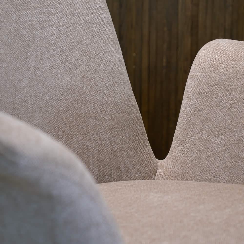 Arvik Spisebordsstol - Beige Stof m. 180 drejefunktion