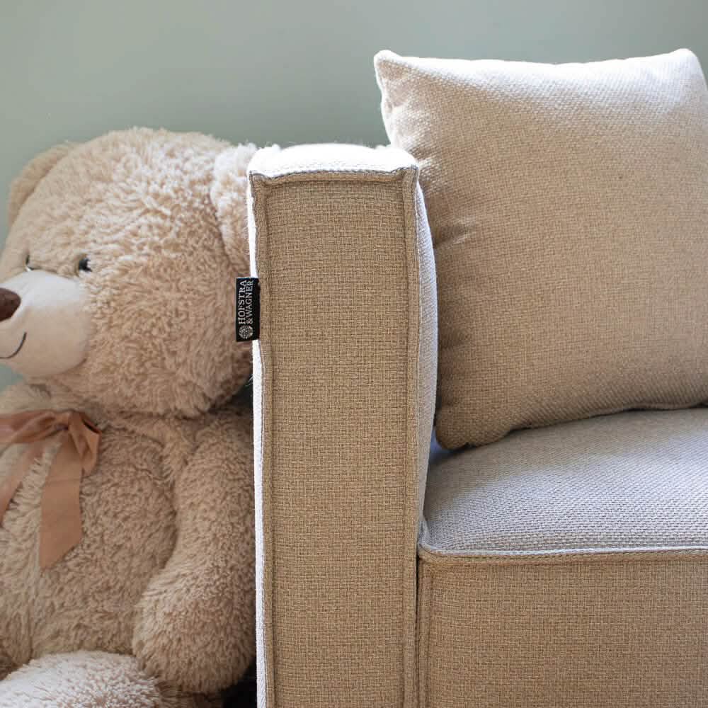 Elias Børnestol 60 cm - Beige Stof