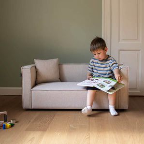 Elias Børnesofa 115 cm - Beige Stof
