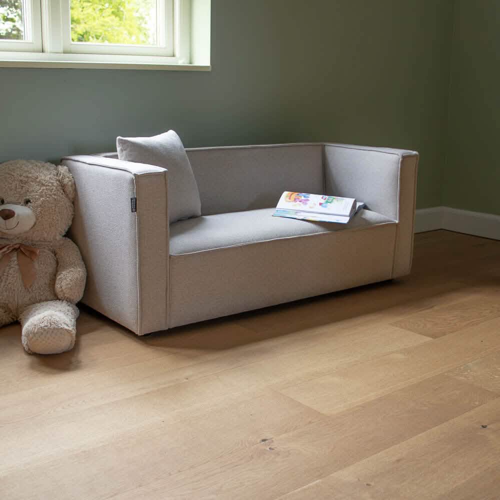 Elias Børnesofa 115 cm - Beige Stof