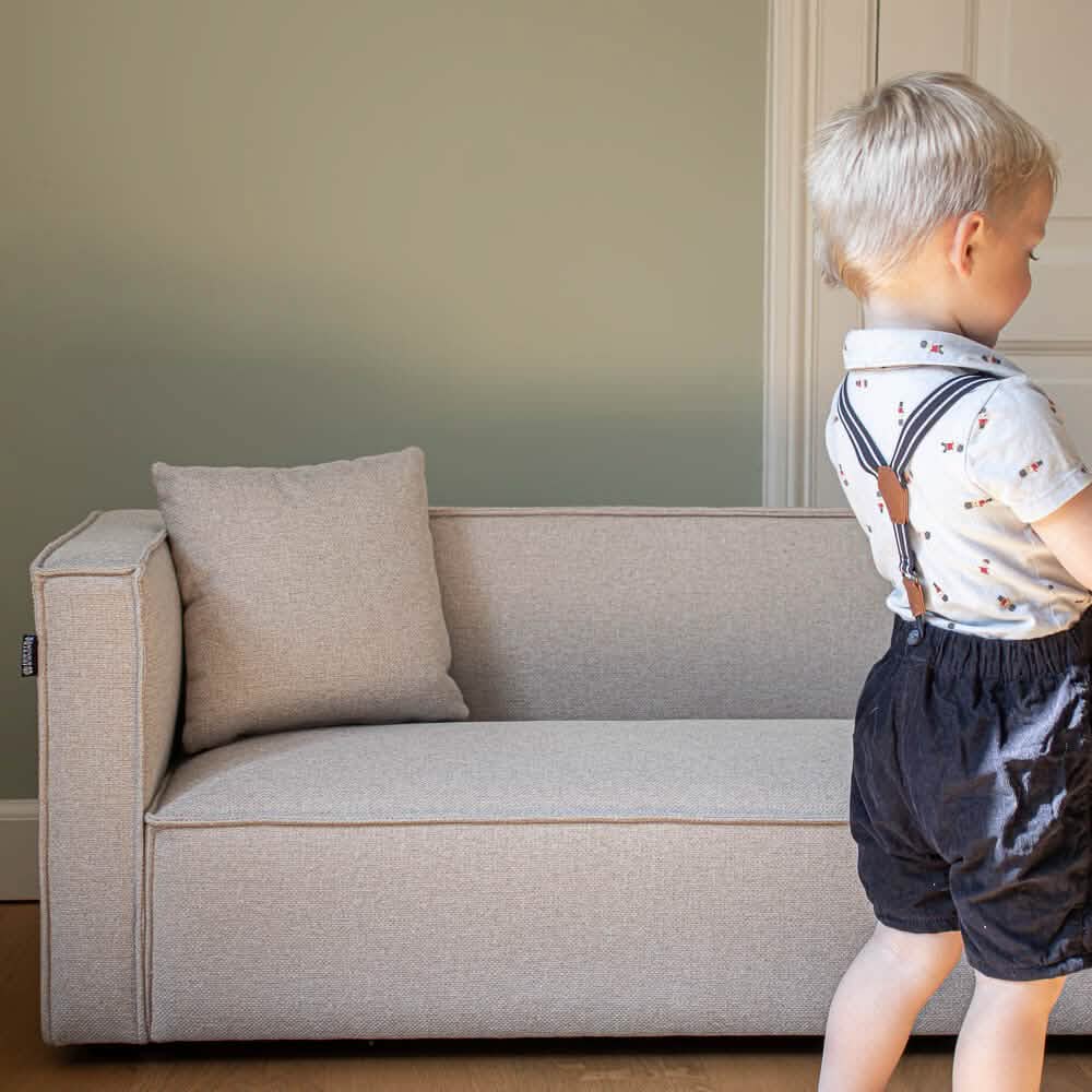 Elias Børnesofa 115 cm - Beige Stof