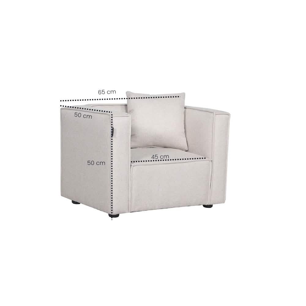 Elias Børnesofa inkl. stol - Beige