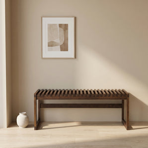 Elv Bænk - Smoked Egetræ