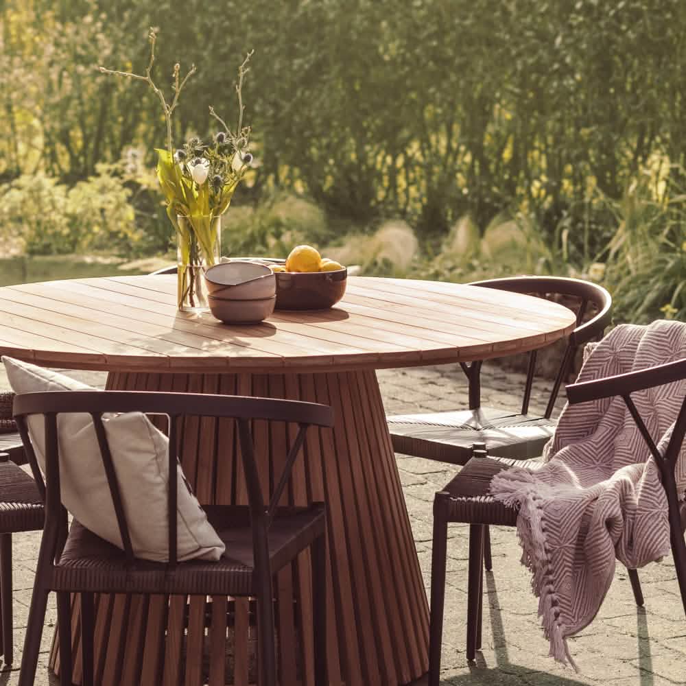 Belmonte Havestol - Sort Rattan
