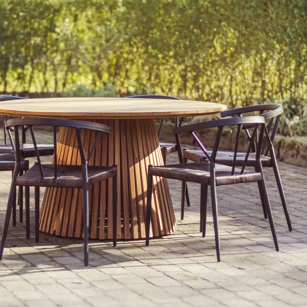 Belmonte Havestol - Sort Rattan