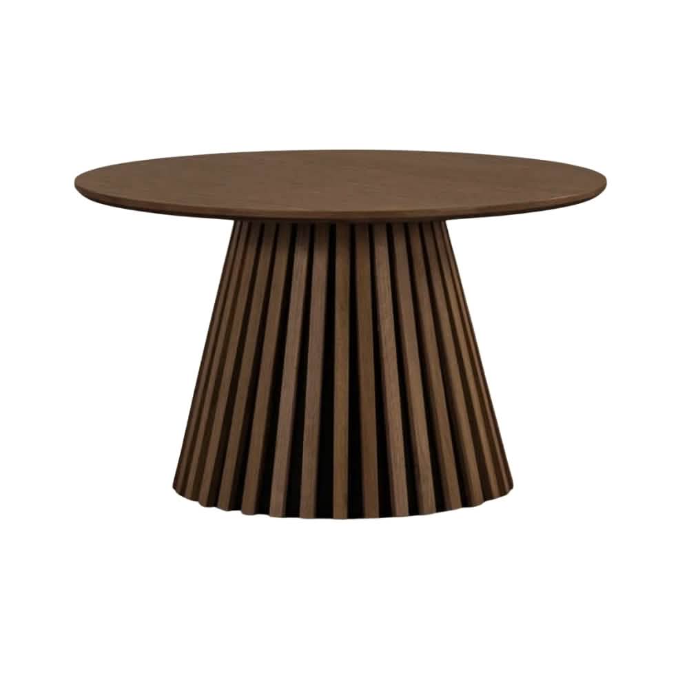 Måne Lamel Sofabord - Smoked Eg Ø78 cm