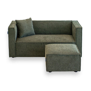 Elias Børnesofa inkl. puf - Grøn