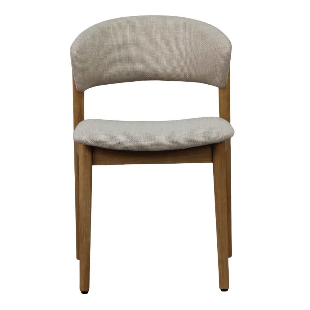 Hanna Spisebordsstol - Natur Egetræ m. beige sæde