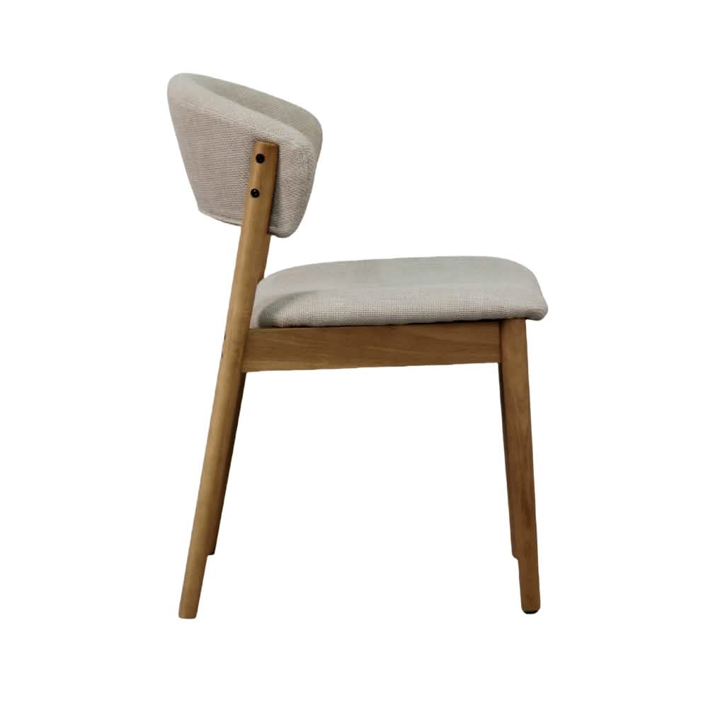 Hanna Spisebordsstol - Natur Egetræ m. beige sæde