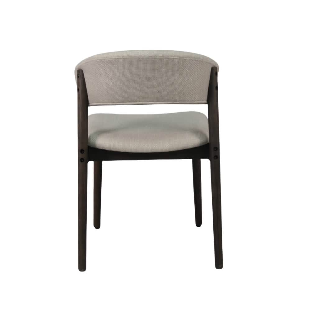 Hanna Spisebordsstol - Smoked Egetræ m. beige sæde
