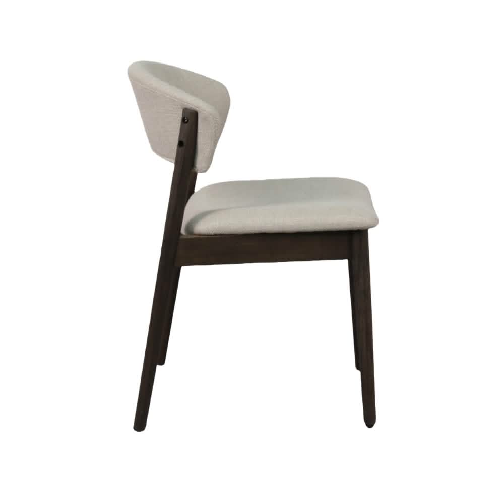 Hanna Spisebordsstol - Smoked Egetræ m. beige sæde