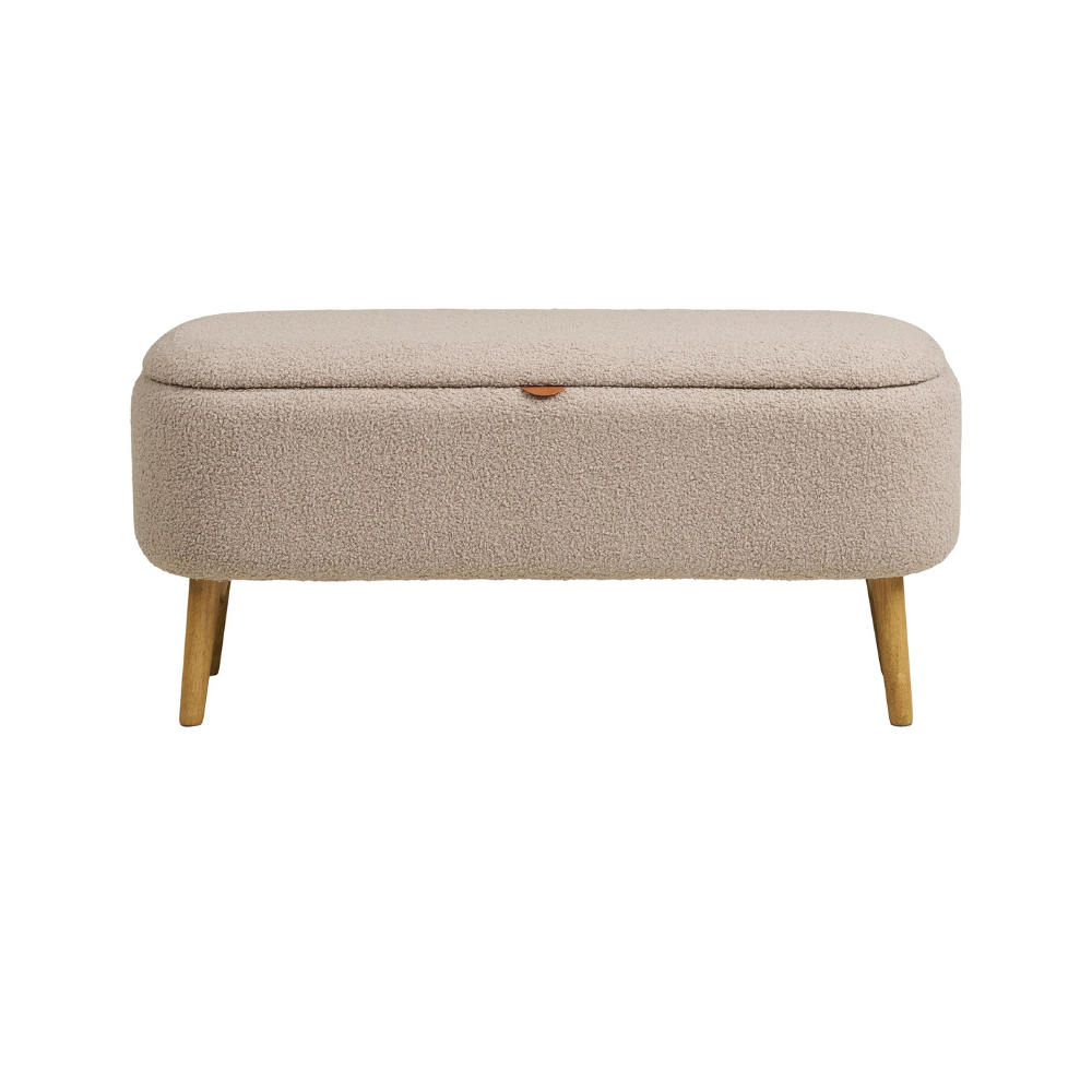Harlow Bænk - Beige M. Natur Ben
