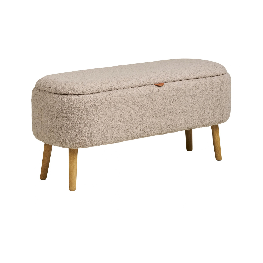 Harlow Bænk - Beige M. Natur Ben
