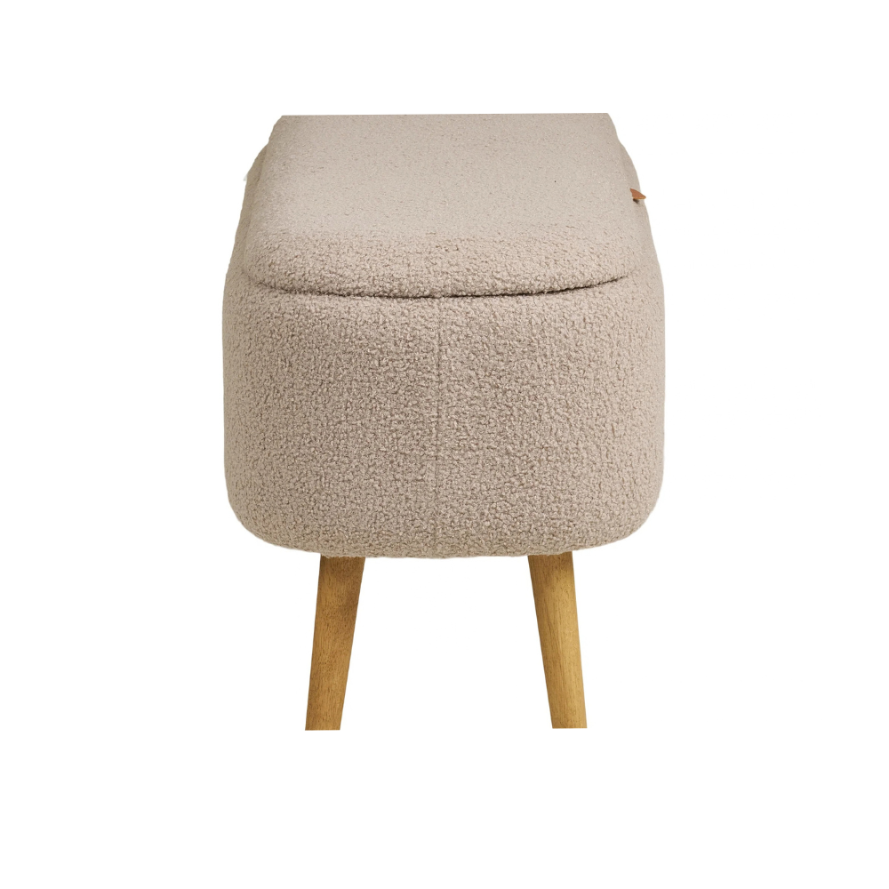 Harlow Bænk - Beige M. Natur Ben