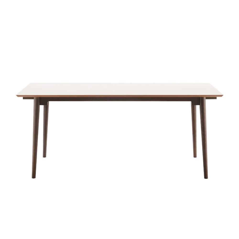 Holms Spisebord i 180 cm, inkl. plader i smoked eg og taupe