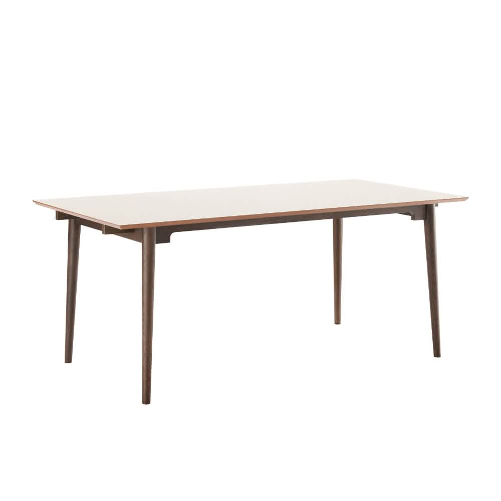 Holms Spisebord i 180 cm, inkl. plader i smoked eg og taupe
