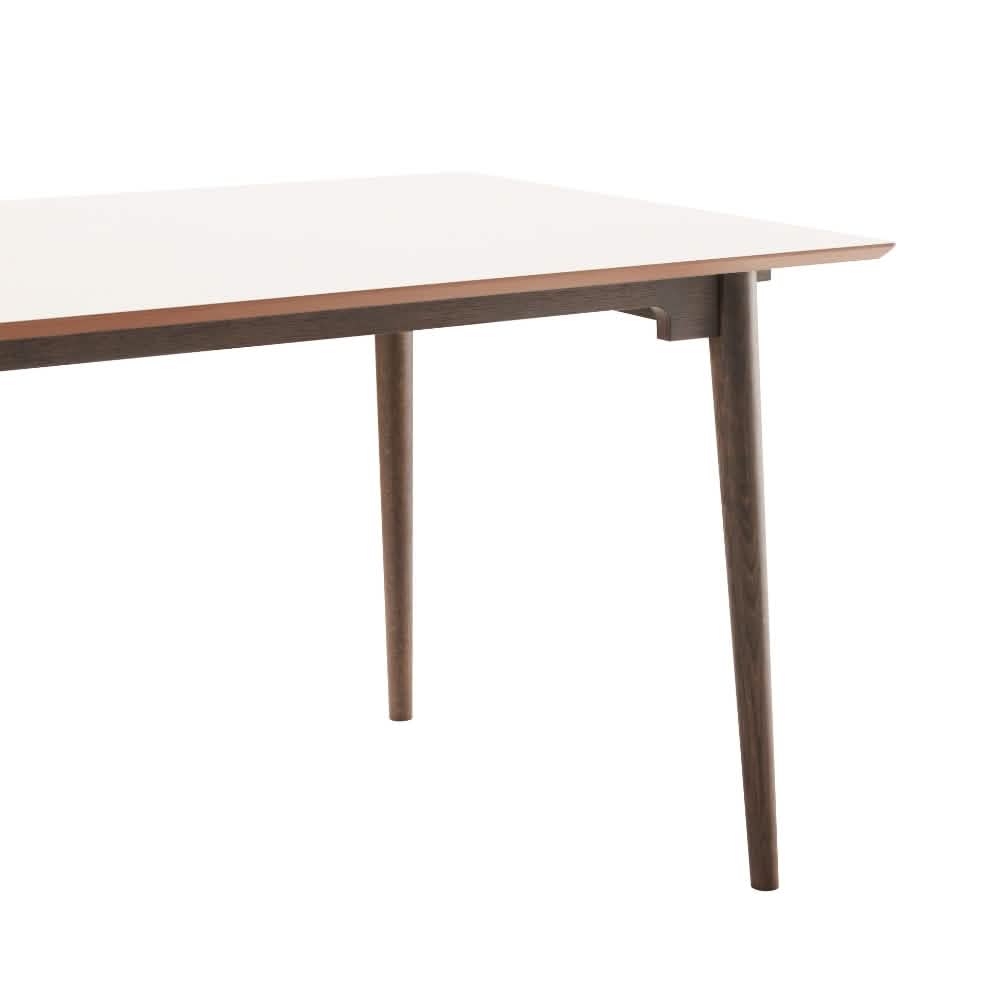 Holms Spisebord i 180 cm, inkl. plader i smoked eg og taupe