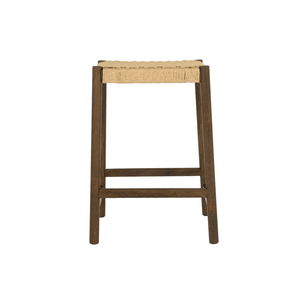 Holt Barstol m. Naturflet - Smoked Egetræ