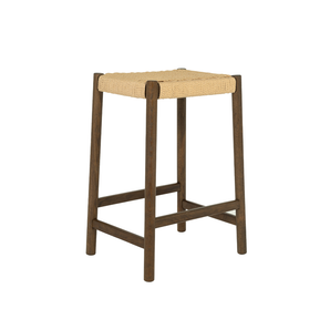 Holt Barstol m. Naturflet - Smoked Egetræ