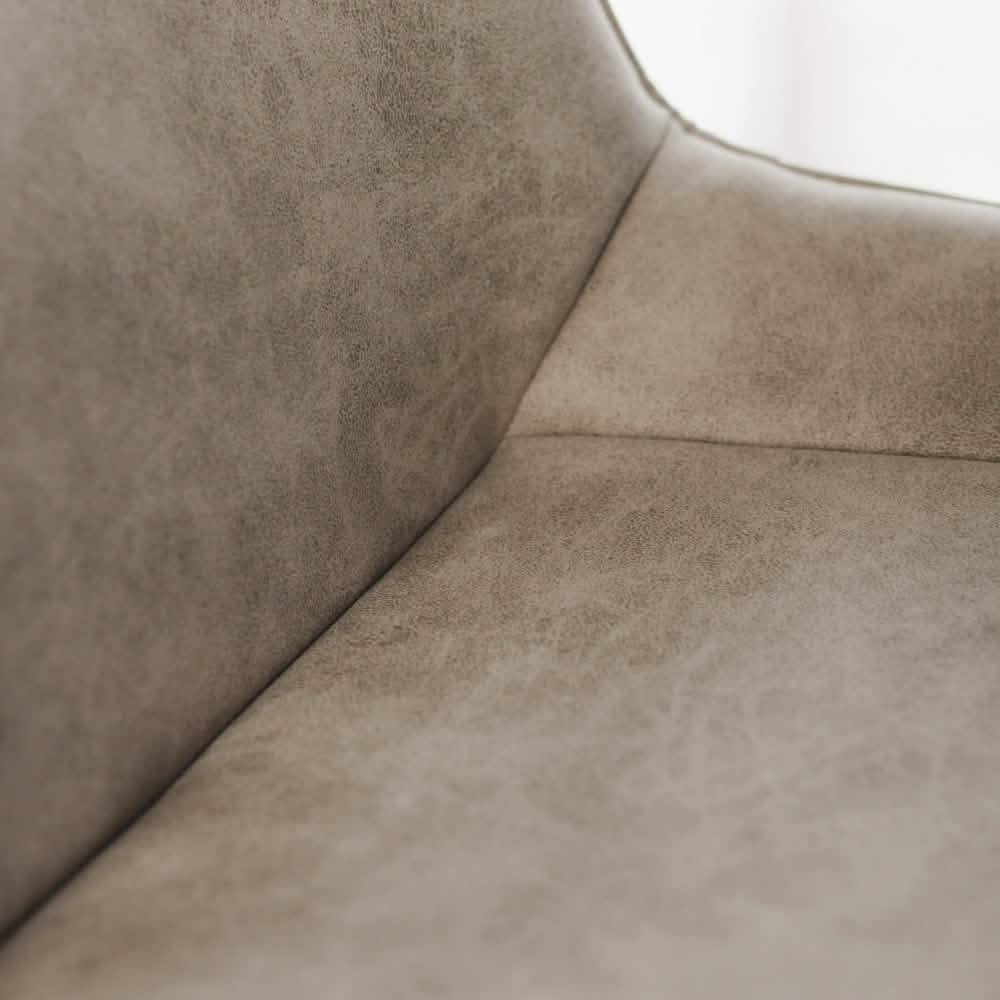 Elin Spisebordsstol - Beige Microfiber med drejefunktion