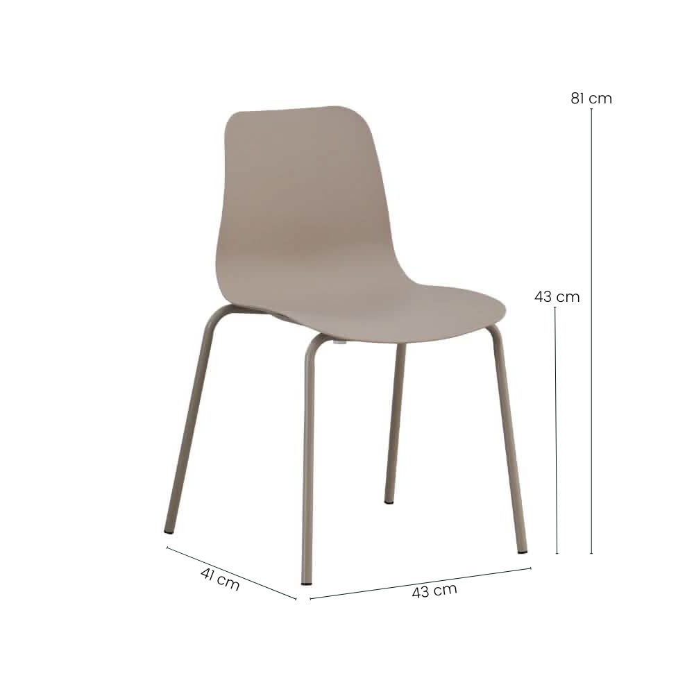 Karlo Spisebordsstol - Beige