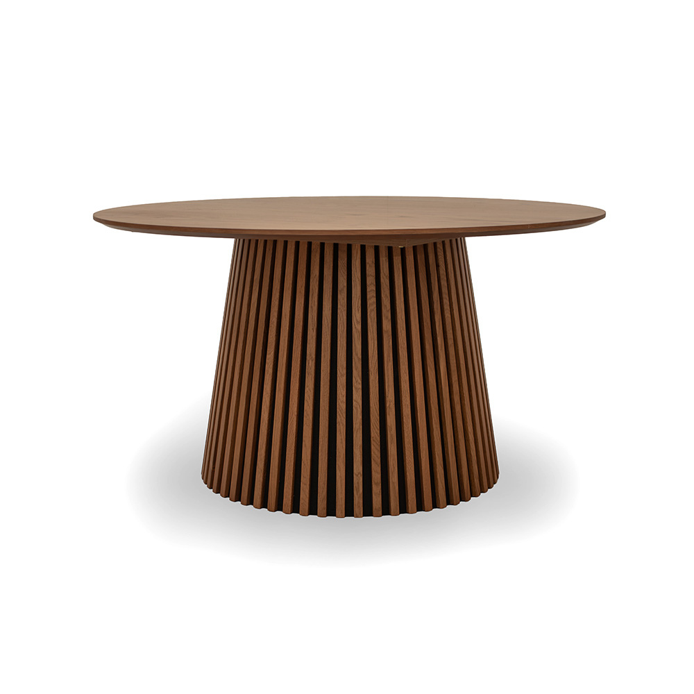 Måne Lamel Spisebord - Espresso Eg Ø140 cm