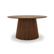 Måne Lamel Spisebord - Espresso Eg Ø140 cm