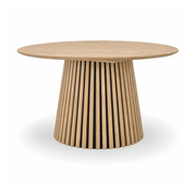 Måne Lamel Spisebord - Lys natur eg Ø140 cm