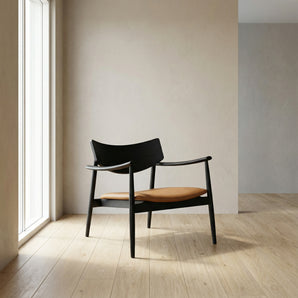 Lara Loungestol i Sort eg m. Brun PU sæde