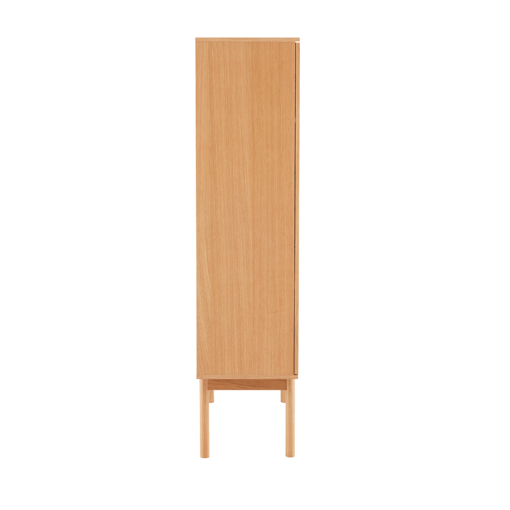 Liora Vitrineskab i Natur eg  - 166 cm